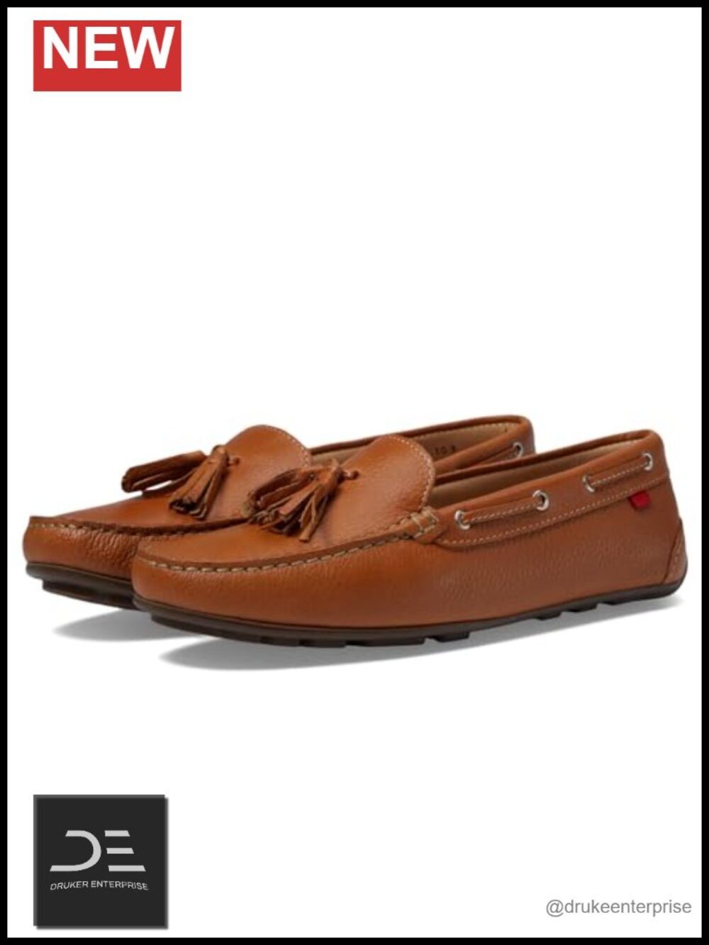 Women's Leather Loafer Flats Cushioned Gel Heel Slip-On Driving Shoes